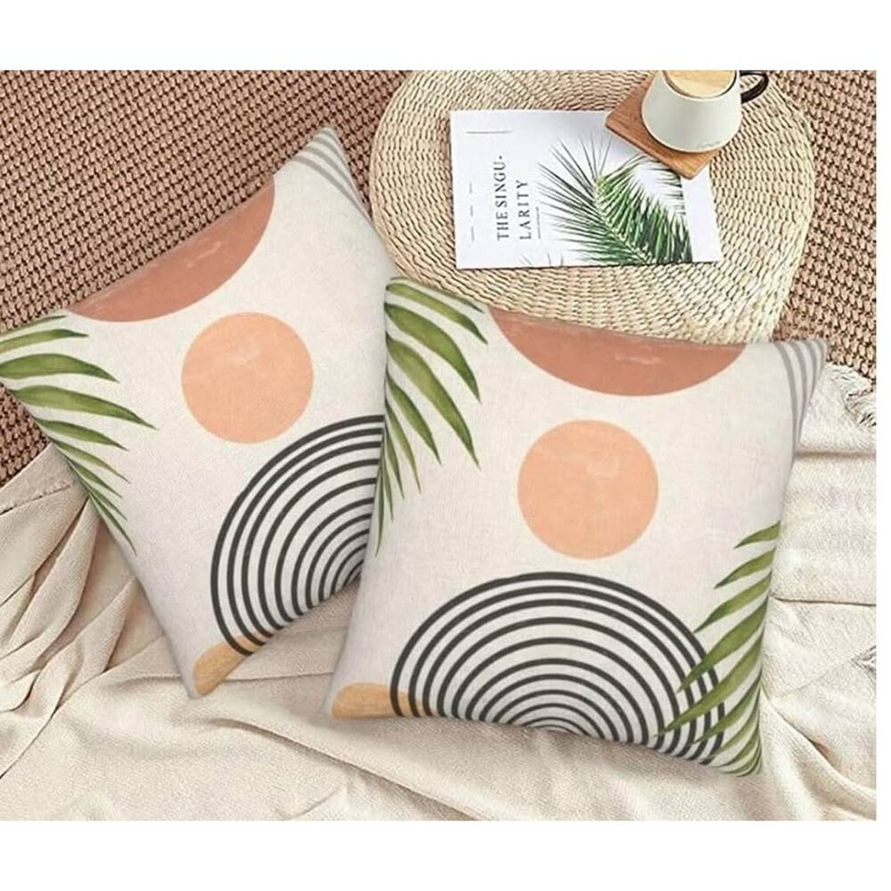 New: boho pillow covers; decorative SHAMS, bohemian, earthy,‎ neutral 24x24